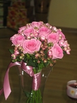Необычный букет из розы, лизиантуса,рускуса и фрезии №57 Цена:3600